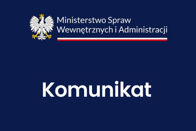 Grafika komunikat MSWiA