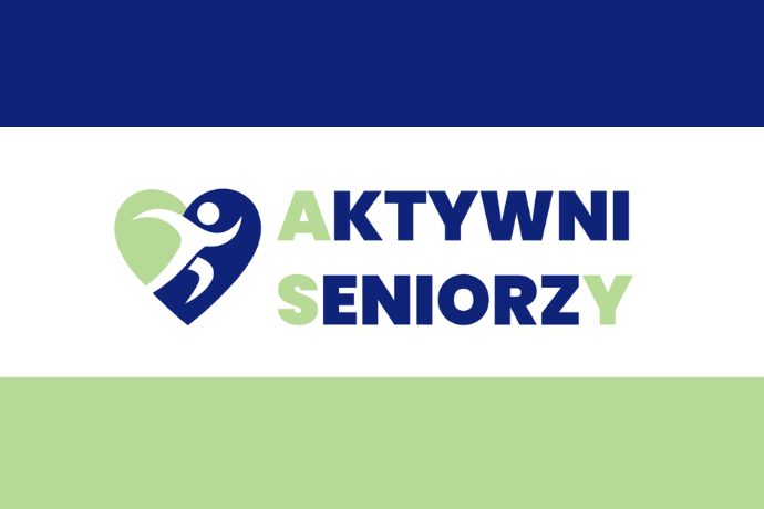 Grafika z napisem Aktywni Seniorzy