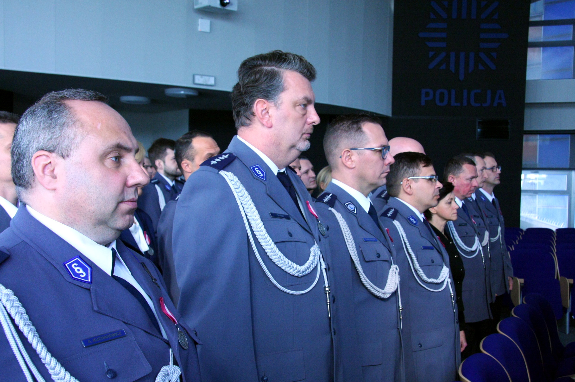 Uroczystość wręczenia Medali za Długoletnią Służbę policjantom i pracownikom Policji / zdjęcie: K. Kamasiński