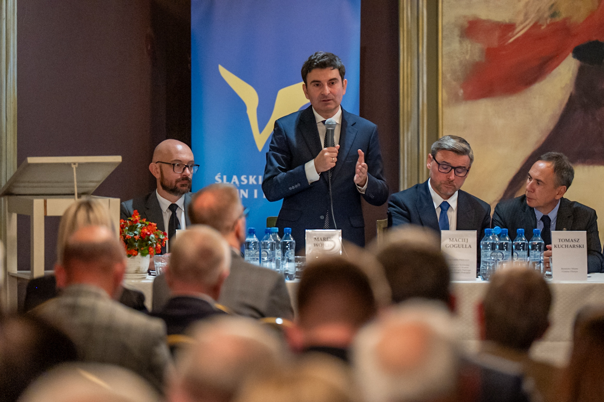 Wojewoda Śląski przemawia podczas konwentu.