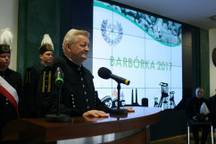 Fotogaleria z uroczystości barbórkowych w Głównym Instytucie Górnictwa z udziałem wojewody śląskiego.
