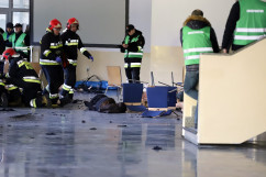 Fotogaleria z ćwiczeń z zakresu zarządzania kryzysowego, które odbyły się w katowickim 