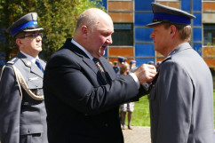 Zdjęcia z uroczystości 78. rocznicy Zbrodni Katyńskiej w Komendzie Wojewódzkiej Policji w Katowicach.