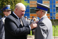 Zdjęcia z uroczystości 78. rocznicy Zbrodni Katyńskiej w Komendzie Wojewódzkiej Policji w Katowicach.