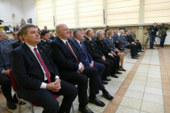 Zdjęcia z wizyty ministra spraw wewnętrznych i administracji Joachima Brudzińskiego w Katowicach.