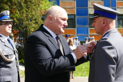 Zdjęcia z uroczystości 78. rocznicy Zbrodni Katyńskiej w Komendzie Wojewódzkiej Policji w Katowicach.