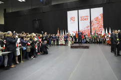 Galeria zdjęć z wizyty Prezydenta RP Andrzeja Dudy w Żorach z udziałem wojewody Jarosława Wieczorka /fot. A. Karendał/