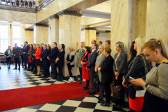 Galeria zdjęć z obchodów jubileuszu 25-lecia istnienia Stałego Sądu Polubownego w Katowicach, w których udział wziął wicewojewoda śląski Mariusz Trepka.