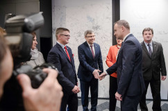 Zdjęcie ze spotkania w Starostwie Powiatowym w Wodzisławiu Śląskim /fot.  Krzysztof Sitkowski /KPRP/