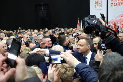Galeria zdjęć z wizyty Prezydenta RP Andrzeja Dudy w Żorach z udziałem wojewody Jarosława Wieczorka /fot. A. Karendał/