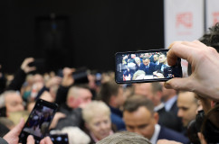 Galeria zdjęć z wizyty Prezydenta RP Andrzeja Dudy w Żorach z udziałem wojewody Jarosława Wieczorka /fot. A. Karendał/
