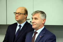 Zdjęcia z otwarcia oddziałów okulistyki oraz anestezjologii i intensywnej terapii w powiecie będzińskim.