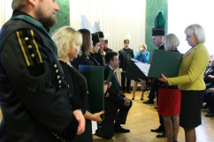 Fotogaleria z uroczystości barbórkowych w Głównym Instytucie Górnictwa z udziałem wojewody śląskiego.