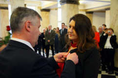 Galeria zdjęć z obchodów jubileuszu 25-lecia istnienia Stałego Sądu Polubownego w Katowicach, w których udział wziął wicewojewoda śląski Mariusz Trepka.