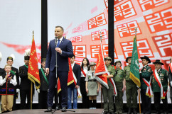 Galeria zdjęć z wizyty Prezydenta RP Andrzeja Dudy w Żorach z udziałem wojewody Jarosława Wieczorka /fot. A. Karendał/