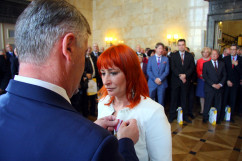 Galeria ze zdjęciami  z uroczystości z okazji  Śląskiego Dnia Budowlanych, podczas której wręczono  odznaczenia i medale /fot. K. Kamasiński/