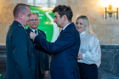 Odprawa wojewódzkich inspektorów ruchu drogowego w Sali Marmurowej Urzędu Wojewódzkiego