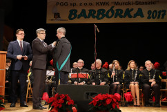 Galeria ze zdjęciami z barbórki w KWK „Murcki - Staszic” z udziałem wojewody Jarosława Wieczorka /fot. A. Karendał/