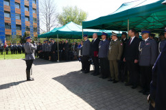 Zdjęcia z uroczystości 78. rocznicy Zbrodni Katyńskiej w Komendzie Wojewódzkiej Policji w Katowicach.
