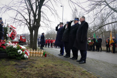 Uroczystości z okazji 12. rocznicy zawalenia się hali MTK z udziałem wicewojewody śląskiego Jana Chrząszcza.