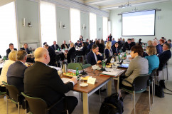 Galeria zdjęć z posiedzenia Wojewódzkiej Rady Dialogu Społecznego w Sali Kolumnowej Urzędu Marszałkowskiego Województwa Śląskiego /fot. A. Karendał/