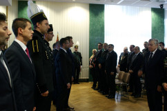 Fotogaleria z uroczystości barbórkowych w Głównym Instytucie Górnictwa z udziałem wojewody śląskiego.
