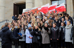 Galeria ze zdjęciami z wojewódzkich obchodów Święta Niepodległości w Katowicach z udziałem m.in. wojewody Jarosława Wieczorka /fot. A. Karendał/