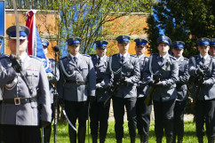 Zdjęcia z uroczystości 78. rocznicy Zbrodni Katyńskiej w Komendzie Wojewódzkiej Policji w Katowicach.