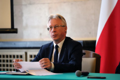 Galeria zdjęć z konferencji prasowej w Śląskim Urzędzie Wojewódzkim na temat planów udoskonalania transportu kolejowego /fot. A. Karendał/