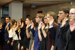 Galeria zdjęć z uroczystej inauguracji roku akademickiego na Uniwersytecie Ekonomicznym w Katowicach, w której wziął udział wicewojewoda Jan Chrząszcz.
