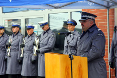Galeria ze zdjęciami  z otwarcia nowego posterunku w Gołkowicach z udziałem wicewojewody Mariusza Trepki /fot. K. Kamasiński/