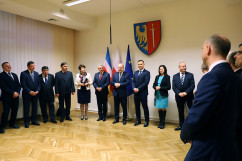 Galeria zdjęć z wizyty Prezydenta RP Andrzeja Dudy w Żorach z udziałem wojewody Jarosława Wieczorka /fot. A. Karendał/