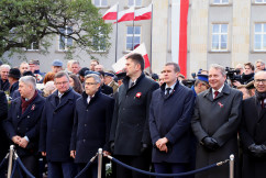 Galeria ze zdjęciami z wojewódzkich obchodów Święta Niepodległości w Katowicach z udziałem m.in. wojewody Jarosława Wieczorka /fot. A. Karendał/
