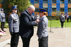 Zdjęcia z uroczystości 78. rocznicy Zbrodni Katyńskiej w Komendzie Wojewódzkiej Policji w Katowicach.