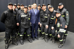 Galeria zdjęć z wizyty Prezydenta RP Andrzeja Dudy w Żorach z udziałem wojewody Jarosława Wieczorka /fot. A. Karendał/