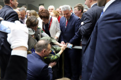 Galeria zdjęć z wizyty Prezydenta RP Andrzeja Dudy w Żorach z udziałem wojewody Jarosława Wieczorka /fot. A. Karendał/