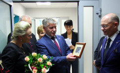 Zdjęcia z otwarcia oddziałów okulistyki oraz anestezjologii i intensywnej terapii w powiecie będzińskim.