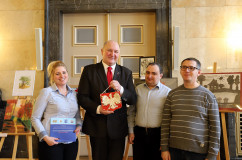 Galeria zdjęć z otwarcia wystawy pn. Mała Ojczyzna zorganizowanej przez PFRON w Śląskim Urzędzie Wojewódzkim / fot. A. Karendał/