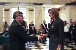 Galeria zdjęć z uroczystości wręczenia odznaczeń państwowych, która odbyła się w westybulu Urzędu /fot. A. Karendał/