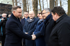 Galeria zdjęć z wizyty Prezydenta RP Andrzeja Dudy w Żorach z udziałem wojewody Jarosława Wieczorka /fot. A. Karendał/