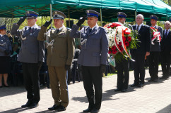 Zdjęcia z uroczystości 78. rocznicy Zbrodni Katyńskiej w Komendzie Wojewódzkiej Policji w Katowicach.