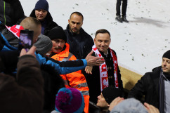 Galeria ze zdjęciami z Pucharu Świata w skokach narciarskich w Wiśle, na który przybył Prezydent Andrzej Duda /fot. A. Karendał/