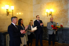 Galeria zdjęć z obchodów jubileuszu 25-lecia istnienia Stałego Sądu Polubownego w Katowicach, w których udział wziął wicewojewoda śląski Mariusz Trepka.