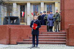 Galeria ze zdjęciami z wojewódzkich obchodów Święta Niepodległości w Katowicach z udziałem m.in. wojewody Jarosława Wieczorka /fot. A. Karendał/