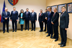 Galeria zdjęć z wizyty Prezydenta RP Andrzeja Dudy w Żorach z udziałem wojewody Jarosława Wieczorka /fot. A. Karendał/