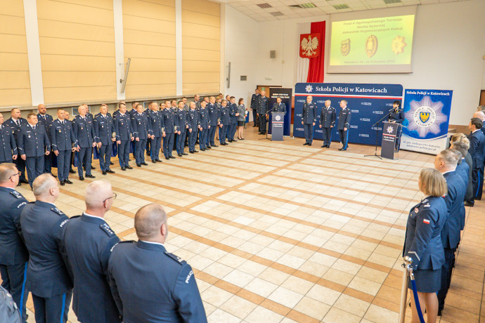Aula Szkoły Policji w Katowicach.