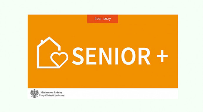 Grafika ilustracyjna z logo programu Senior+, źródło: MRPiPS