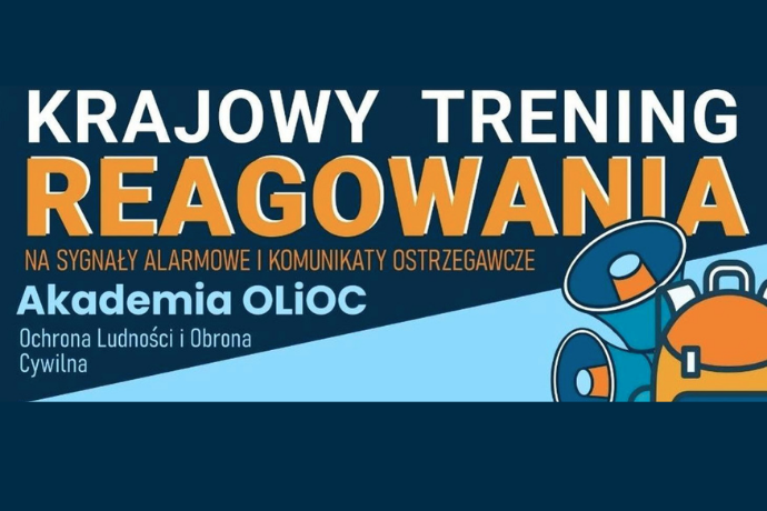 Grafika z napisem Krajowy Trening Reagowania.