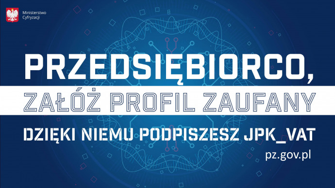 Plakat promujący Profil Zaufany / materiał Ministerstwa Cyfryzacji