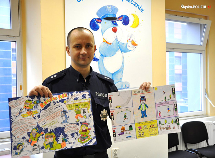 Zdjęcie zwycięskich prac /fot. slaska.policja.gov.pl/